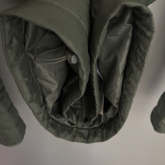 Patagonia Women’s Nano Puff Fitz Roy Trout Hoody Small Hemlock Green 84465 HMKG - Picture 4 of 16